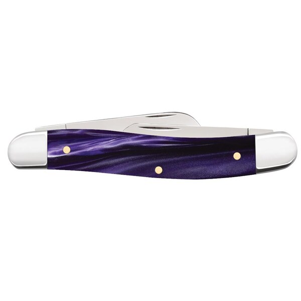 Case Cutlery 2023 Case Wicked Purple Kirinite Medium Stockman 10318 Ss - CAS-17332