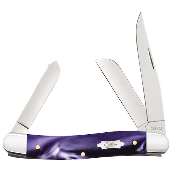 Case Cutlery 2023 Case Wicked Purple Kirinite Medium Stockman 10318 Ss - CAS-17332