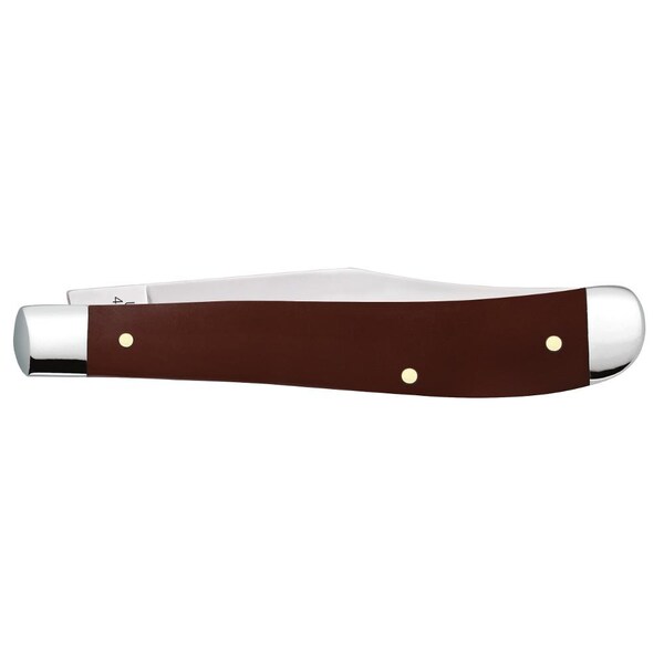 Case Cutlery 2023 Case Brown Synthetic Smooth Slimline Trapper 41048 Ss - CAS-11796