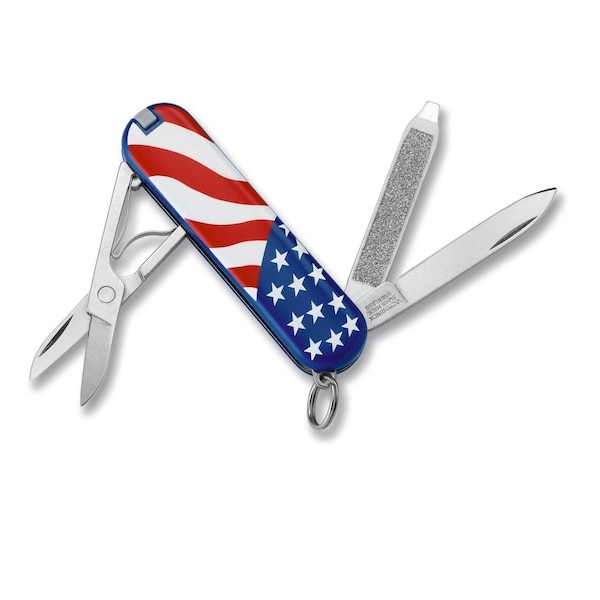Swiss Army Brands 2023 Victorinox 54216 Classic Sd U.S. Flag 58Mm - VIC-0.6223.2E1-X2