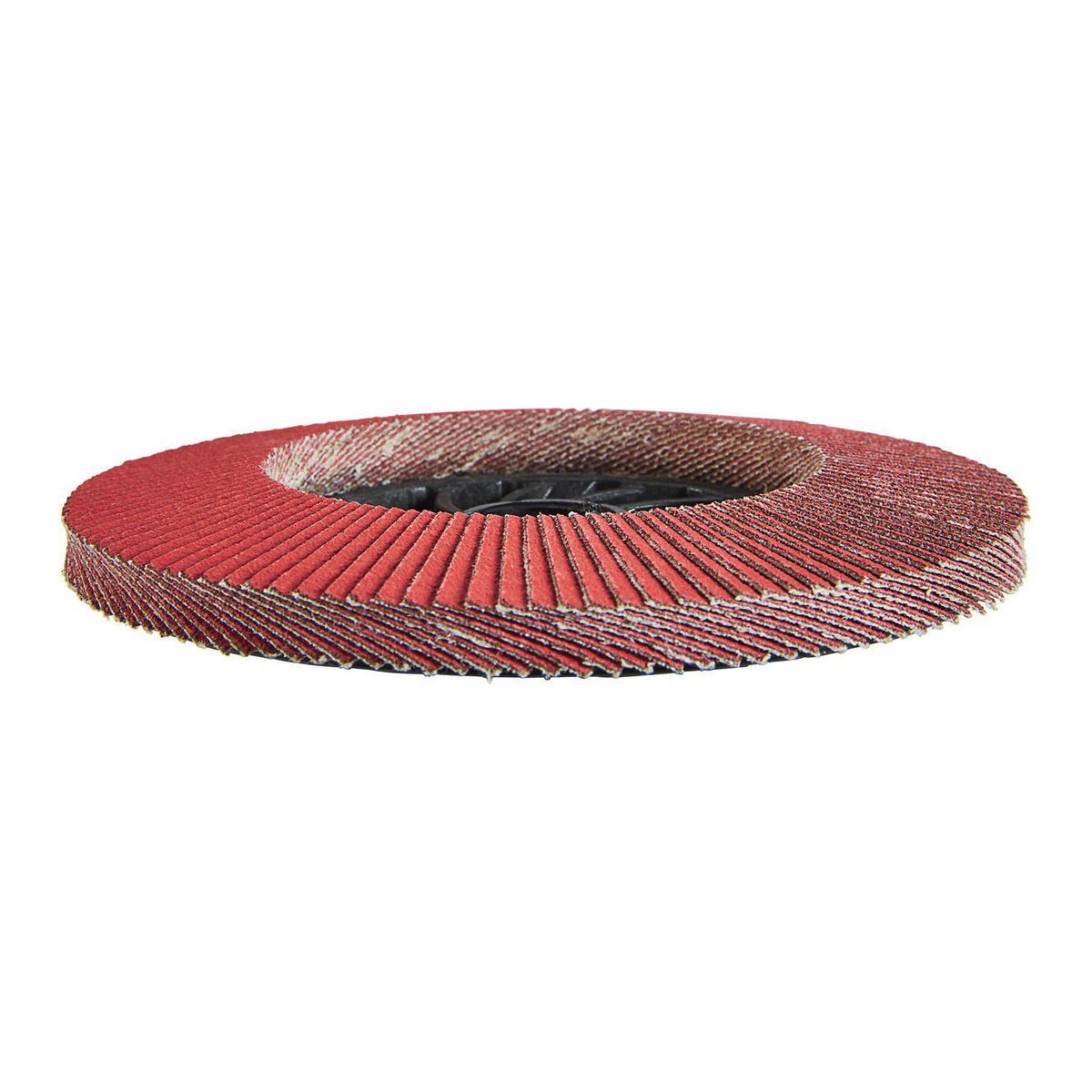 Disco de láminas tipo 29 Hercules de 4-1/2 pulgadas x 5/8 pulgadas-11 de grano 120 con respaldo de plástico y grano cerámico - 58635.