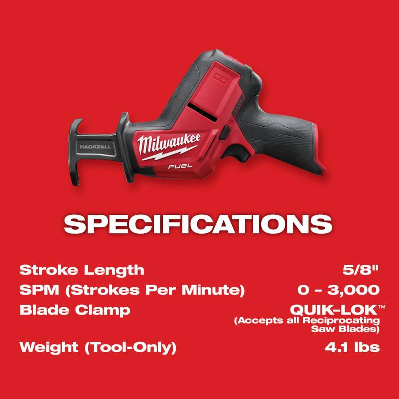 Sierra reciproca inalámbrica sin escobillas Milwaukee M12 FUEL 12V de iones de litio (herramienta solamente) con juego de hojas de sierra SAWZALL (25 piezas) - 2520-20-49-22-1113S