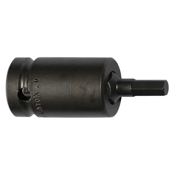 Apex Tool Group Socket Bit, 1/2 in. Dr, 6mm Hex, PK5 - SZ-5-7-6MM-5PK