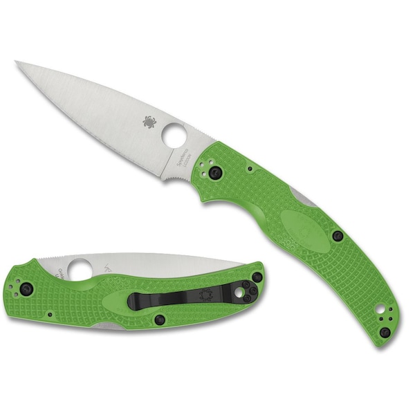 Spyderco 2024 Spyderco Reveal 14, Native Chief Salt Green Lightweight Lc200N, Plain Edge - SPY-C244PGR