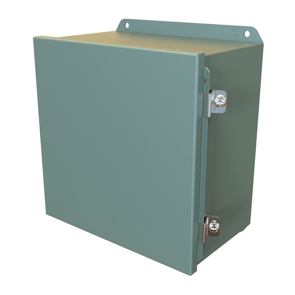 Hammond Steel Electrical Enclosures, 10 in H, 6 in D, 10 in W, NEMA 4, 12, Hinged - HJ10106HLP