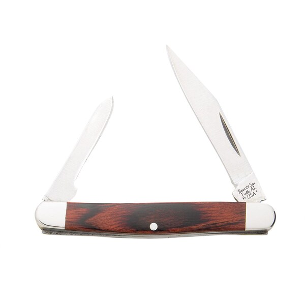 Bear & Sons Cutlery 2023 Bear 2 7/8' Rosewood 2 Blade Pen - BEA-232R