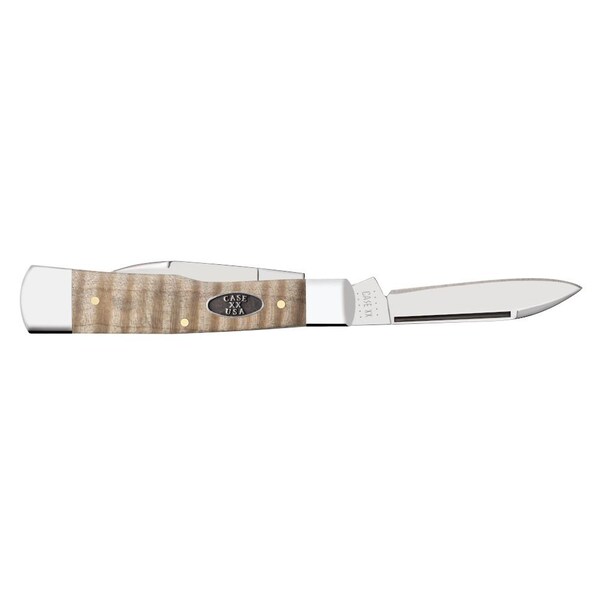 Case Cutlery 2023 Case Curly Maple Wood Gunstock 72130 Ss - CAS-25945