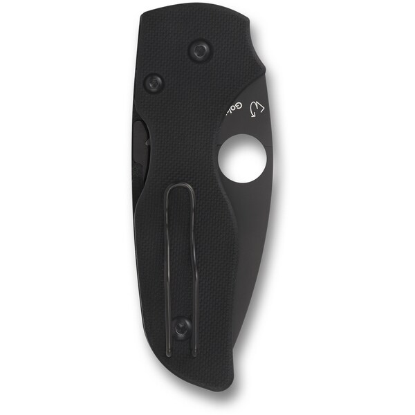 Spyderco 2024 Spyderco Lil' Native G-10 Black Black Blade/Compression Lock Serrated - SPY-C230GSBBK