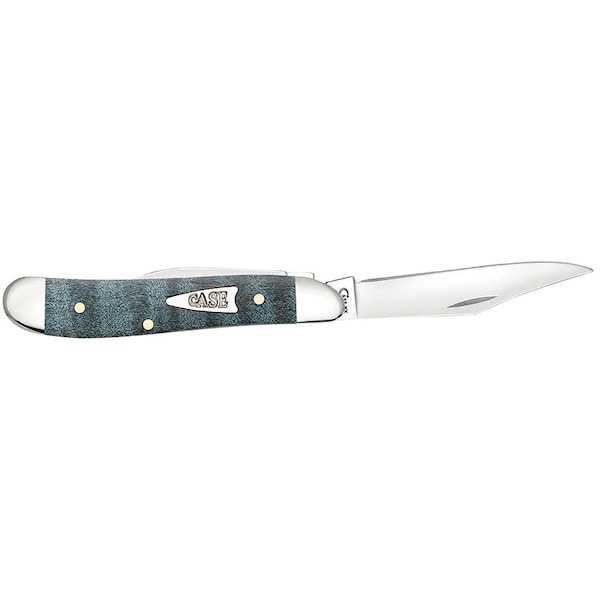 Case Cutlery 2023 Case Smooth Turquoise Curly Maple Wood Peanut 7220 Ss - CAS-23363