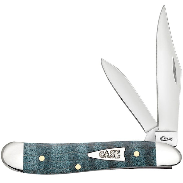 Case Cutlery 2023 Case Smooth Turquoise Curly Maple Wood Peanut 7220 Ss - CAS-23363