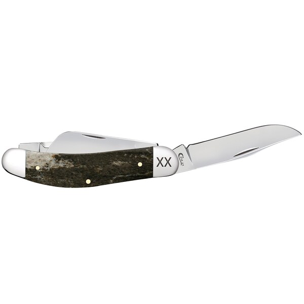 Case Cutlery 2023 Case Dark Brown Giraffe Bone Smooth Sowbelly Tbex339 Ss - CAS-25081