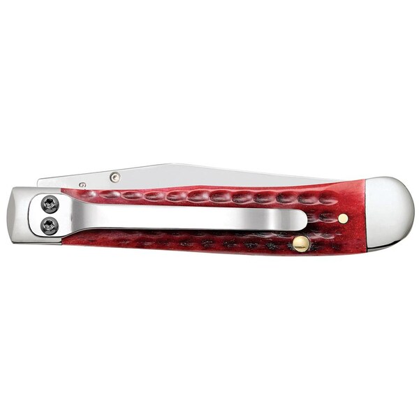Case Cutlery 2023 Case Pocket Worn Old Red Bone Corn Cob Jig Kickstart Trapperlock 6154Ac Ss W/Pocket Clip - CAS-10306