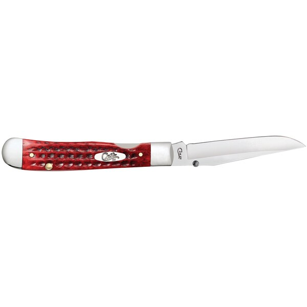 Case Cutlery 2023 Case Pocket Worn Old Red Bone Corn Cob Jig Kickstart Trapperlock 6154Ac Ss W/Pocket Clip - CAS-10306