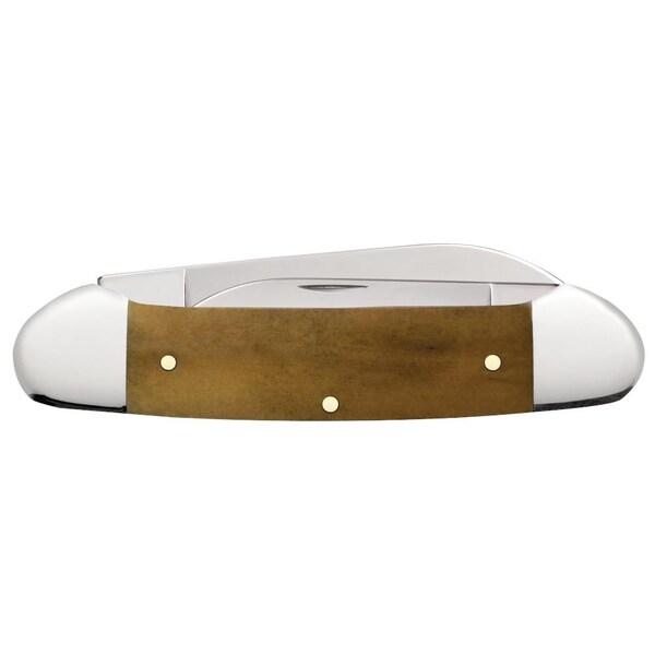 Case Cutlery 2023 Case Ducks Unlimited Embellished Smooth Antique Bone Canoe 62131 Ss - CAS-07543