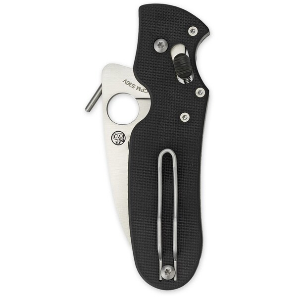 Spyderco 2024 Spyderco P'Kal G-10 Black Emerson Opener Plain - SPY-C103GP