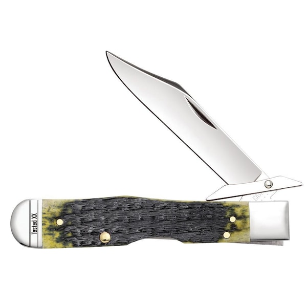 Case Cutlery 2023 Case Olive Green Bone Russell Jig Cheetah 611 1/2L Ss - CAS-13285