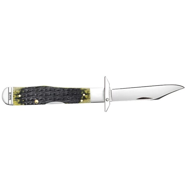Case Cutlery 2023 Case Olive Green Bone Russell Jig Cheetah 611 1/2L Ss - CAS-13285