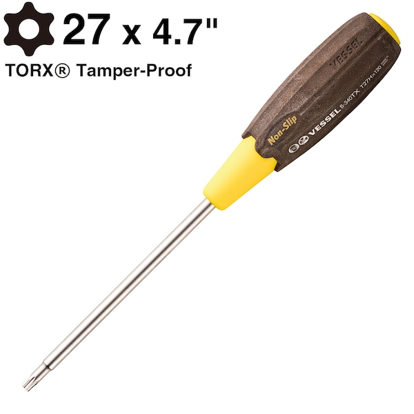Vessel WOOD-COMPO Torx Screwdriver No.340TX T27 - 340T27H120