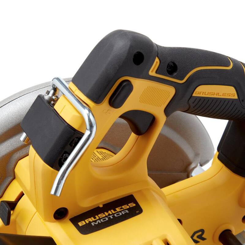 Sierra circular inalámbrica sin escobillas DEWALT 20V MAX de 7-1/4 pulgadas y (1) batería de iones de litio Premium 20V MAX de 5.0Ah - DCS570BW205