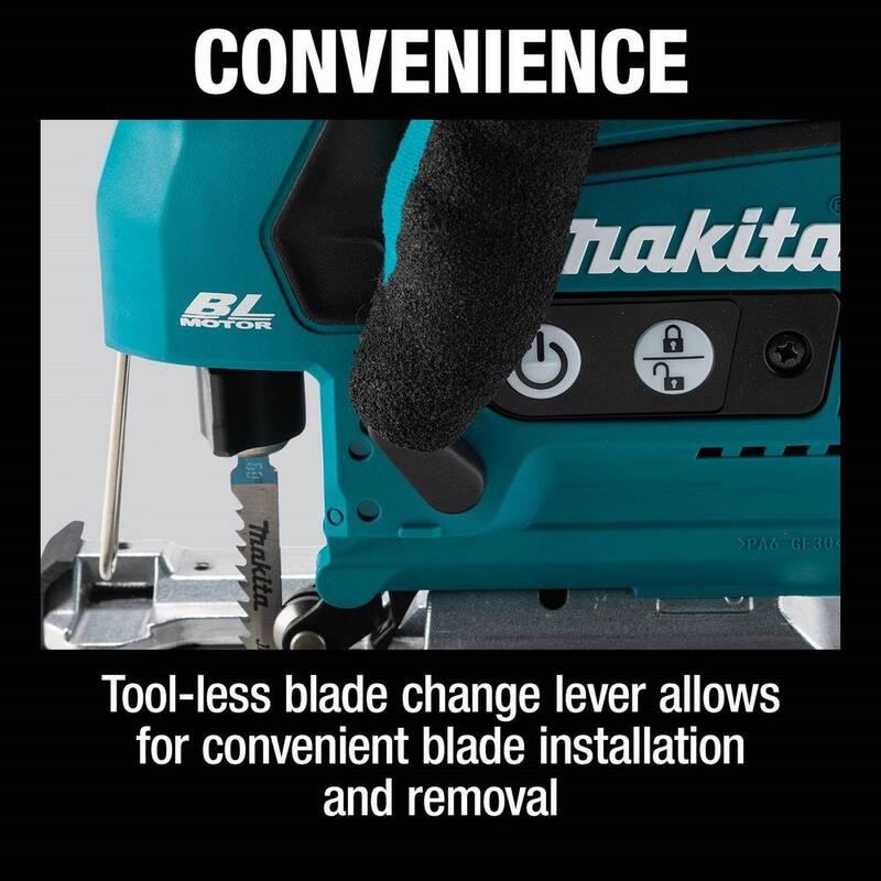 Sierra de calar inalámbrica Makita 18-Volt LxT de ion de litio sin escobillas con agarre en barril (herramienta solamente) - XVJ05Z