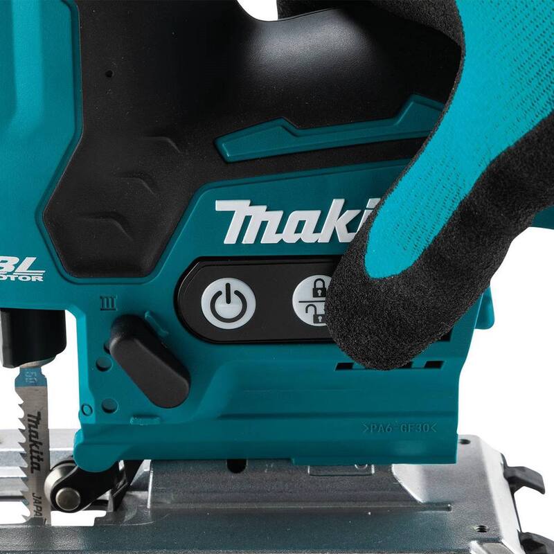 Sierra de calar inalámbrica Makita 18-Volt LxT de ion de litio sin escobillas con agarre en barril (herramienta solamente) - XVJ05Z