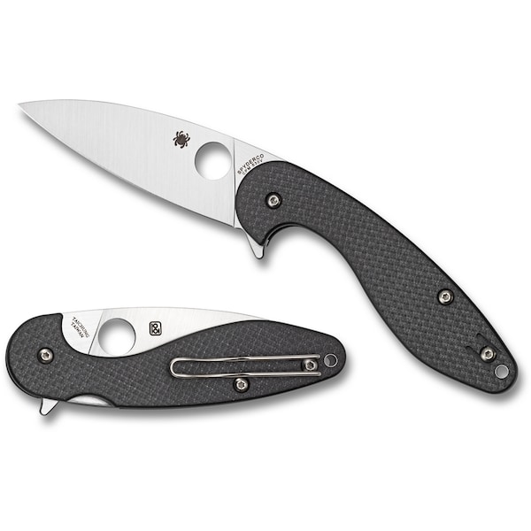 Spyderco 2023 Spyderco Sliverax Carbon Fiber/ G-10 Laminate Plain - SPY-C228CFP