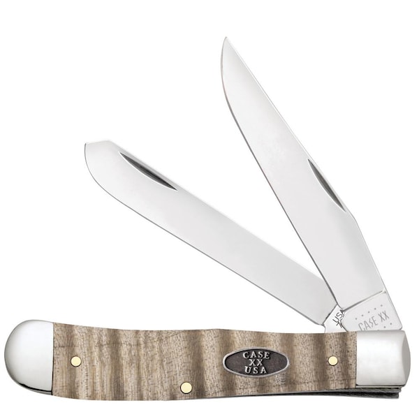 Case Cutlery 2023 Case Curly Maple Wood Trapper 7254 Ss - CAS-25940