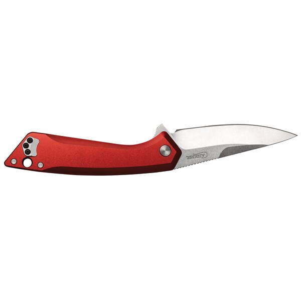 Case Cutlery 2023 Case Case Southern Grind Cg01 Flipper Red Aluminum W/Drop Point Blade And Pocket Clip - CAS-SGC0120010