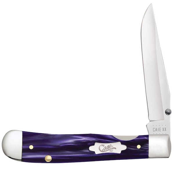 Case Cutlery 2023 Case Wicked Purple Kirinite Kickstart Trapperlock 10154Ac Ss W/Pocket Clip - CAS-17330