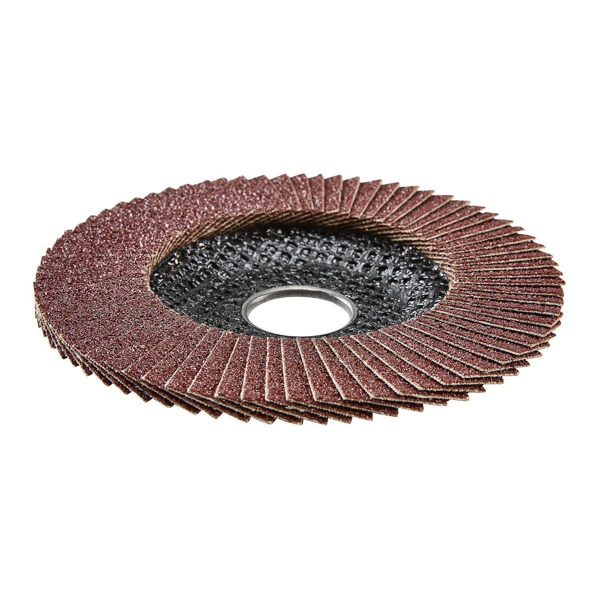 Disco de láminas tipo 27 de 80 granos con respaldo de fibra de vidrio y grano de óxido de aluminio de Guerrero 4-1/2 in. x 7/8 in. - 57750
