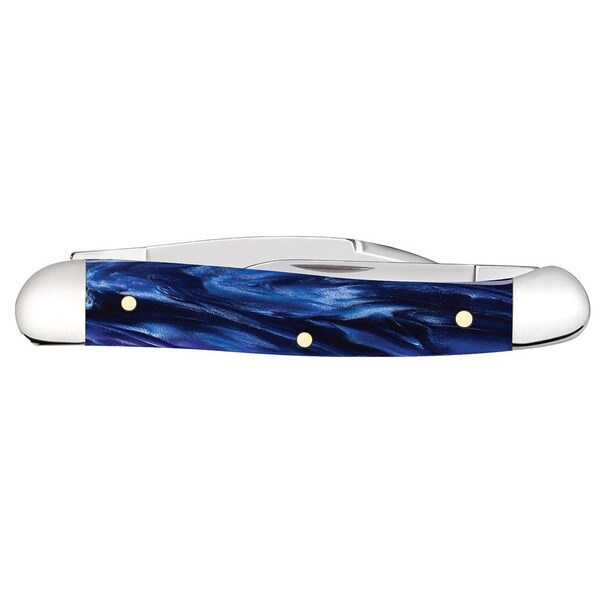 Case Cutlery 2023 Case Blue Pearl Kirinite Mini Copperhead 102109W Ss - CAS-23433