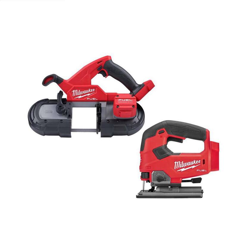 
Motosierra compacta inalámbrica Milwaukee M18 FUEL 18V de iones de litio sin escobillas con sierra de calar FUEL - 2829-20-2737-20