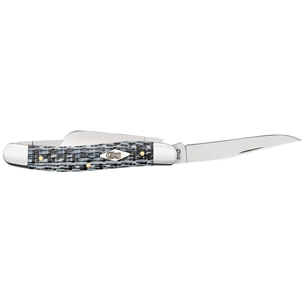 Case Cutlery 2023 Case Black And White Fiber Weave Medium Stockman 10318Ss - CAS-38923