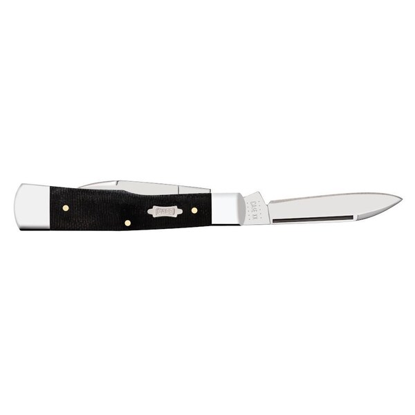 Case Cutlery 2023 Case Black Canvas Laminate Gunstock 102130 Ss - CAS-23143