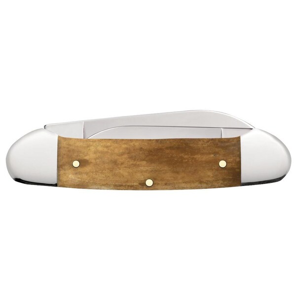 Case Cutlery 2023 Case Usmc Embellished Smooth Anique Bone Canoe 62131 Ss - CAS-13190