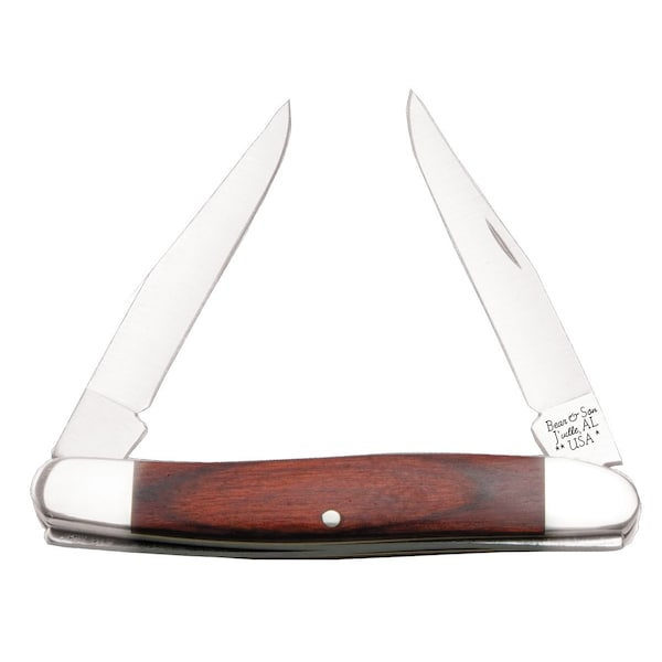 Bear & Sons Cutlery 2023 Bear 3 7/8' Rosewood Muskrat - BEA-2247R