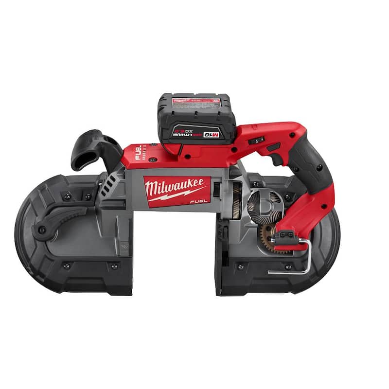 Sierra de cinta inalámbrica Milwaukee M18 FUEL 18V de iones de litio sin escobillas para corte profundo con kit de esmerilador angular FUEL - 2729-22-2880-20