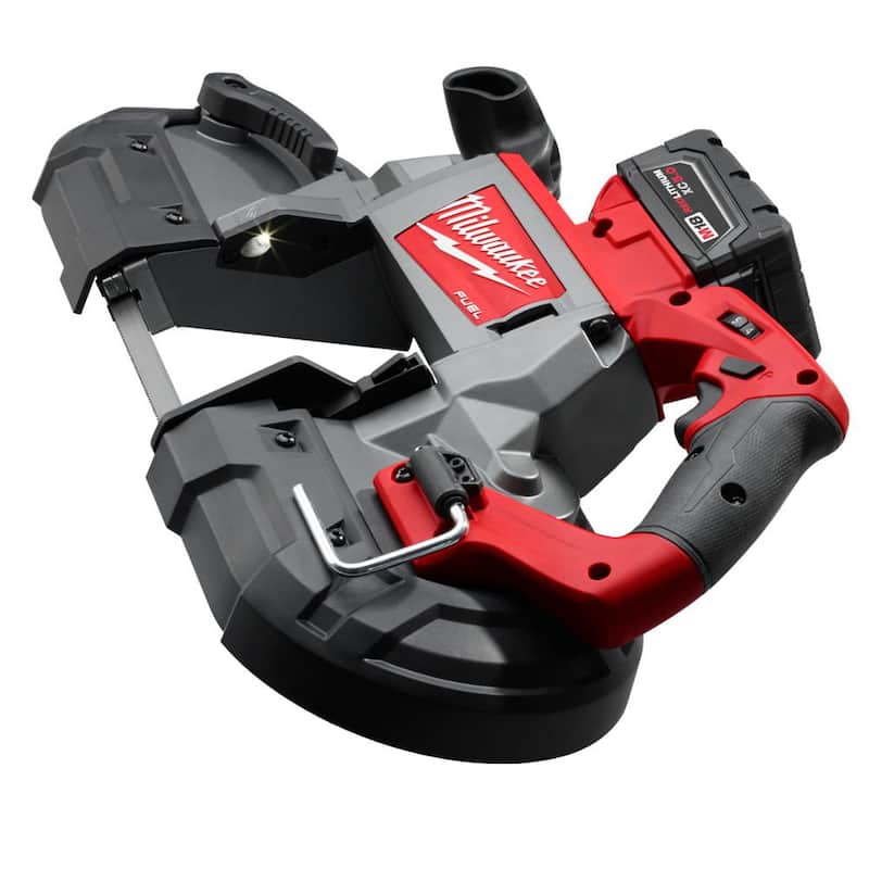 Sierra de cinta inalámbrica Milwaukee M18 FUEL 18V de iones de litio sin escobillas para corte profundo con kit de esmerilador angular FUEL - 2729-22-2880-20