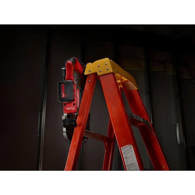 Sierra de cinta inalámbrica Milwaukee M18 FUEL 18V de iones de litio sin escobillas para corte profundo con kit de esmerilador angular FUEL - 2729-22-2880-20