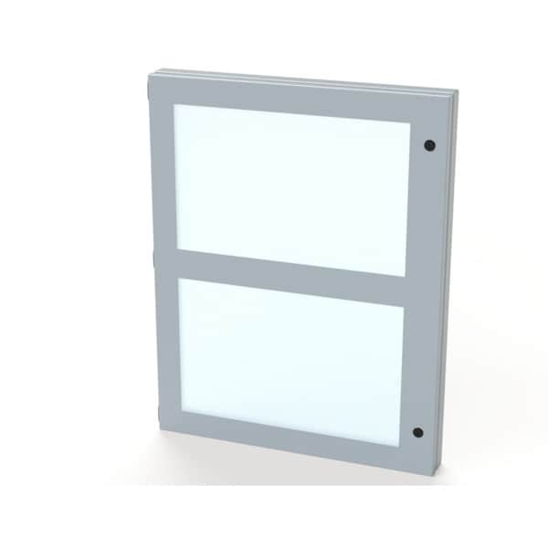 Saginaw Control & Engineering Hinged Window, 28 in. H x 22 in. W x 1-1/2 in. L, Polycarbonate - SCE-HWK2822