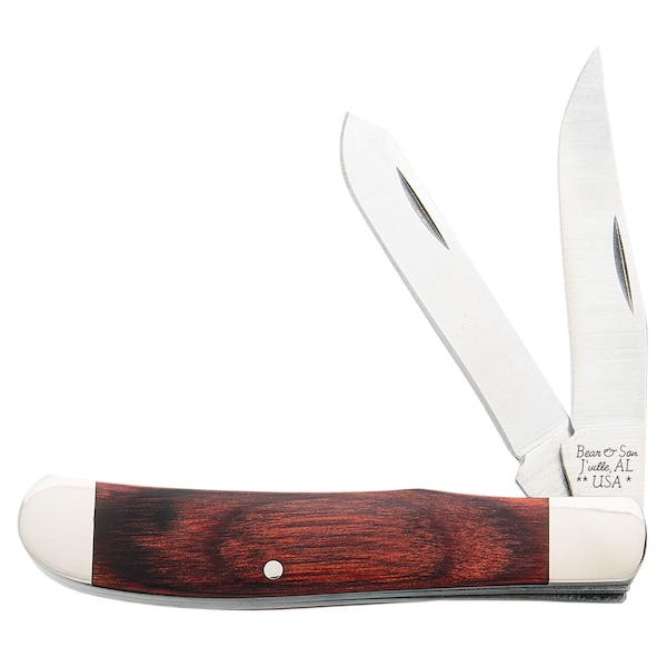 Bear & Sons Cutlery 2023 Bear 3 1/2' Rosewood Mini Trapper - BEA-207R