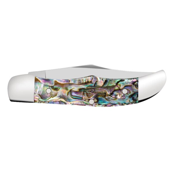 Case Cutlery 2023 Case Smooth Abalone Pocket Hunter 82165 Ss Velvet Box - CAS-12021