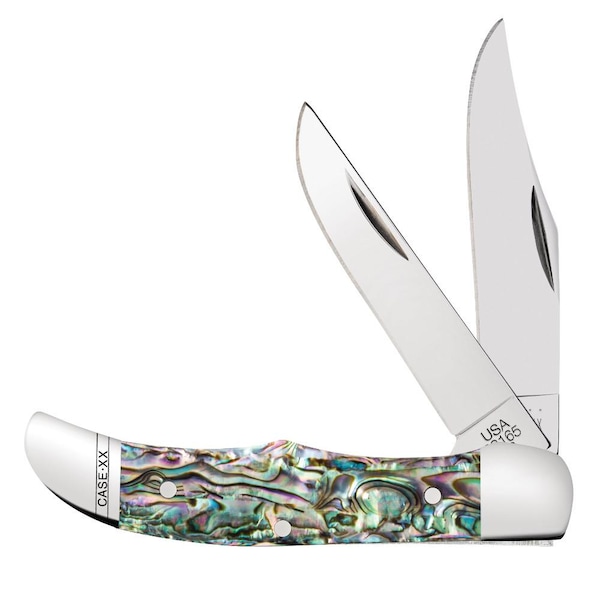 Case Cutlery 2023 Case Smooth Abalone Pocket Hunter 82165 Ss Velvet Box - CAS-12021