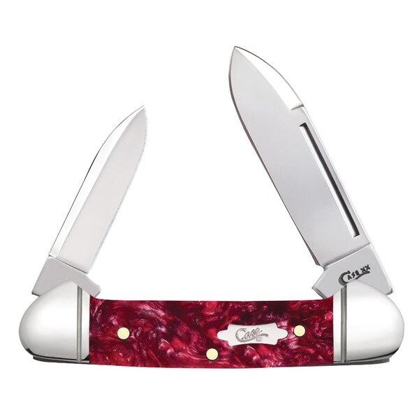 Case Cutlery 2023 Case Burgundy Kirinite Smooth Baby Butterbean 102132 Ss Fluted - CAS-23185