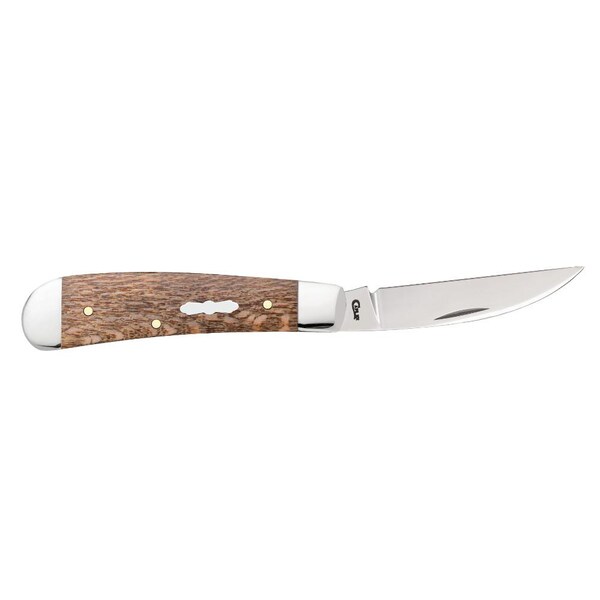 Case Cutlery 2023 Case Brown Sycamore Wood Smooth Sway Back Tb71117 Ss Ss - CAS-27269