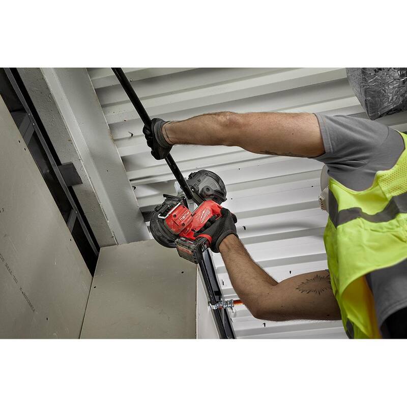 Milwaukee M12 FUEL Sierra de cinta compacta inalámbrica de 12V de ion de litio XC con kit de trinquete de 3/8 pulgadas - 2529-21XC-2457-20