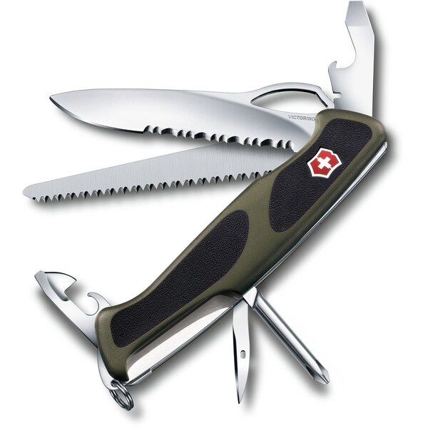 Swiss Army Brands 2023 Victorinox 0.9663.Mwc4Us1 Rangergrip 178, Green / Black, Blister - VIC-0.9663.MWC4-X3