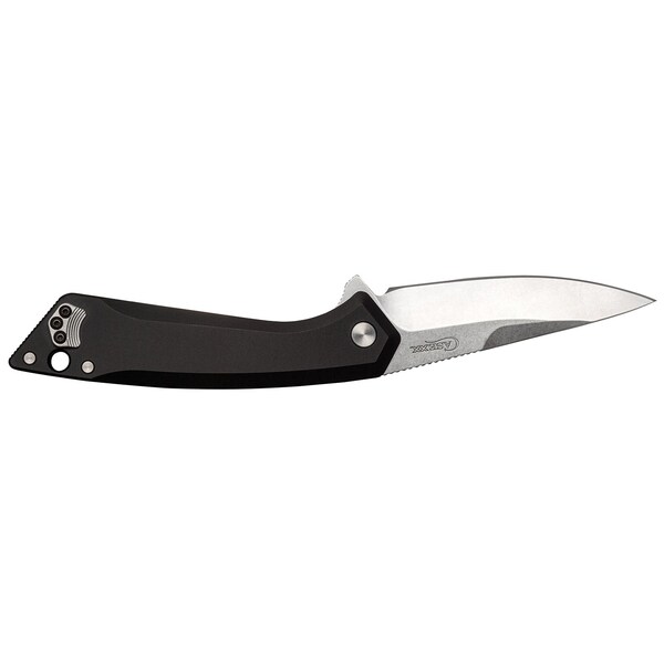 Case Cutlery 2023 Case Case Southern Grind Cg01 Flipper Black Aluminum W/Drop Point Blade And Pocket Clip - CAS-SGC0120011