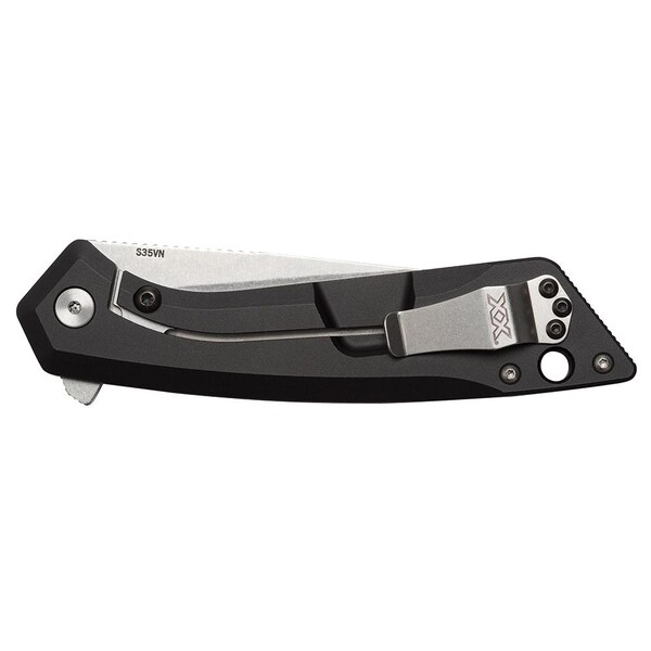 Case Cutlery 2023 Case Case Southern Grind Cg01 Flipper Black Aluminum W/Drop Point Blade And Pocket Clip - CAS-SGC0120011