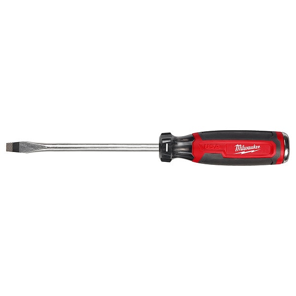 Milwaukee Tool 5/16 in. x 6 in. Slotted Cushion Grip Demolition Screwdriver (Made in USA) - MT208